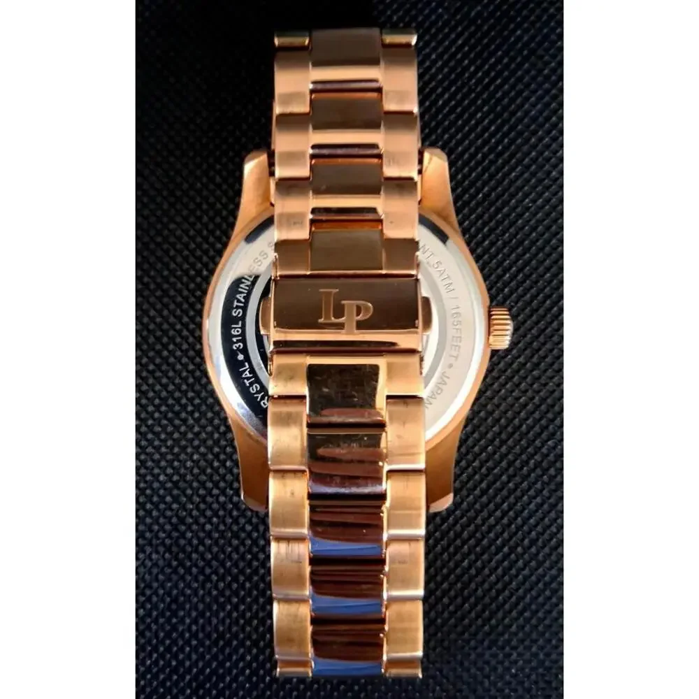 Lucian Piccard Stellar LP12761 Rose Gold Like New Mens Watch